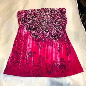 Pink tube top